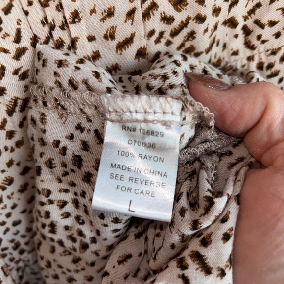 White Birch large animal print dress beautiful ! - Picture 6 of 8